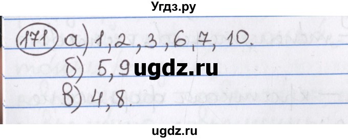 ГДЗ (Решебник) по русскому языку 10 класс Л. A. Мурина / упражнение номер / 171