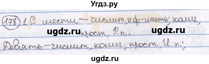 ГДЗ (Решебник) по русскому языку 10 класс Л. A. Мурина / упражнение номер / 178