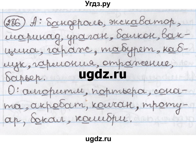 ГДЗ (Решебник) по русскому языку 10 класс Л. A. Мурина / упражнение номер / 286