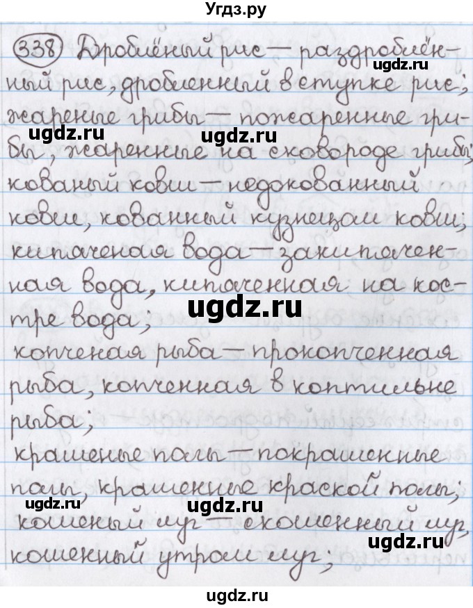 ГДЗ (Решебник) по русскому языку 10 класс Л. A. Мурина / упражнение номер / 338