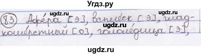 ГДЗ (Решебник) по русскому языку 10 класс Л. A. Мурина / упражнение номер / 83