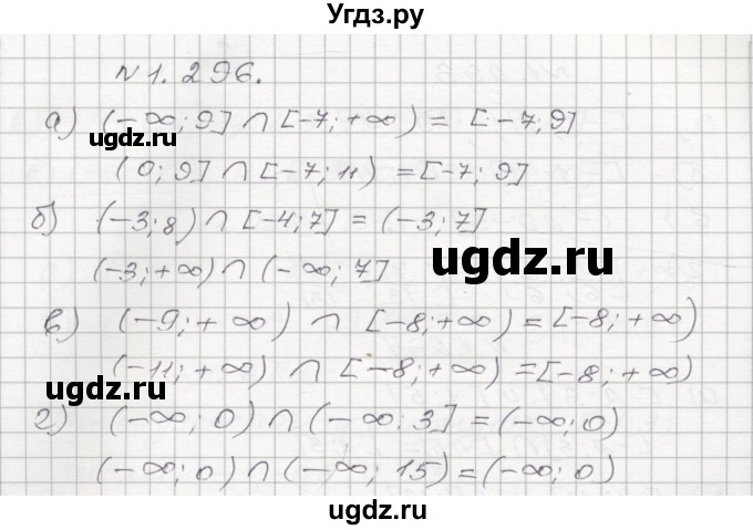ГДЗ (Решебник №1) по алгебре 8 класс Арефьева И.Г. / глава 1 / упражнение / 1.296