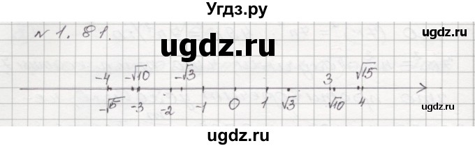 ГДЗ (Решебник №1) по алгебре 8 класс Арефьева И.Г. / глава 1 / упражнение / 1.81