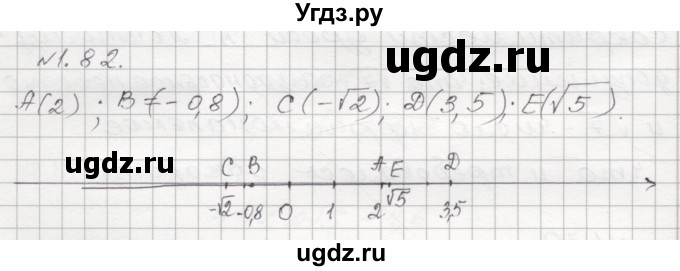 ГДЗ (Решебник №1) по алгебре 8 класс Арефьева И.Г. / глава 1 / упражнение / 1.82