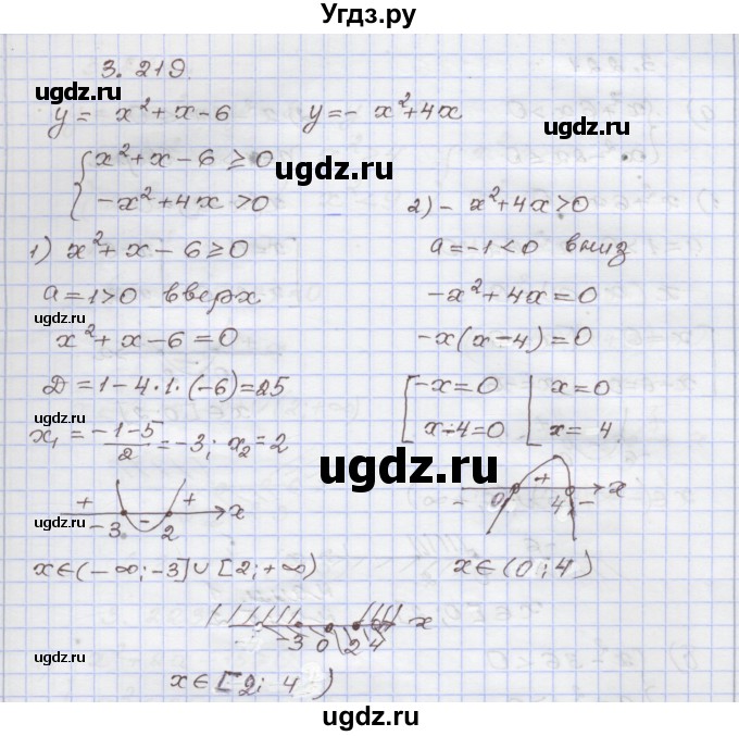 ГДЗ (Решебник №1) по алгебре 8 класс Арефьева И.Г. / глава 3 / упражнение / 3.219