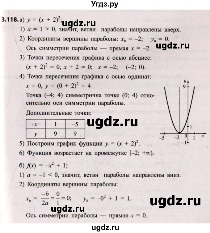 ГДЗ (Решебник №2) по алгебре 8 класс Арефьева И.Г. / глава 3 / упражнение / 3.118