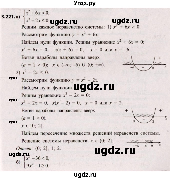 ГДЗ (Решебник №2) по алгебре 8 класс Арефьева И.Г. / глава 3 / упражнение / 3.221