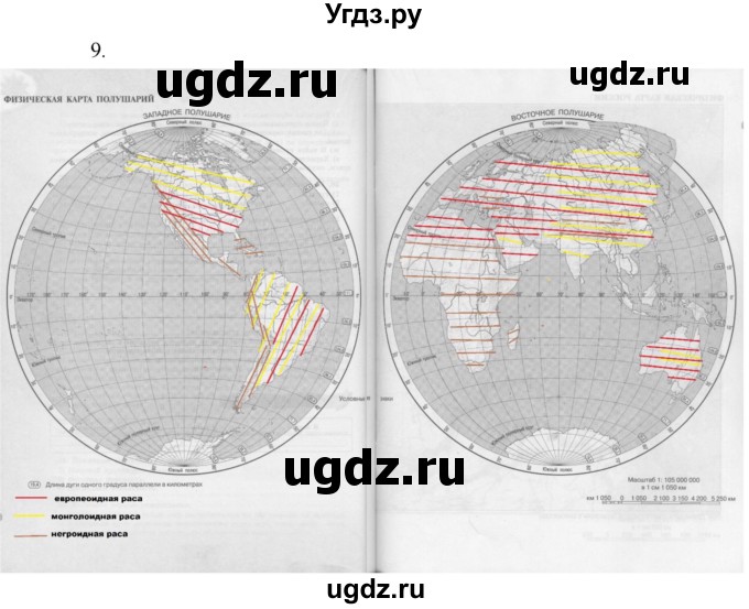 ГДЗ (Решебник) по географии 5 класс (мой тренажёр) Николина В.В. / человек на Земле / 9