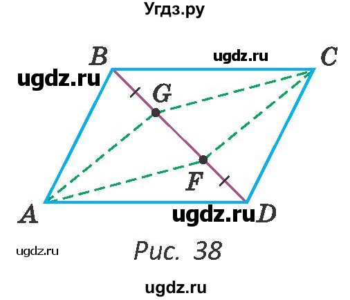 ГДЗ (Учебник ) по геометрии 8 класс Казаков В.В. / задача / 40(продолжение 2)