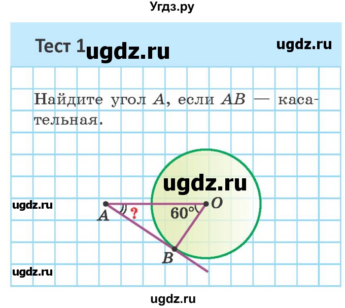 ГДЗ (Учебник ) по геометрии 8 класс Казаков В.В. / тесты / §25