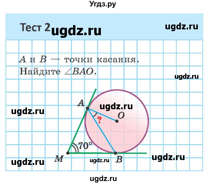 ГДЗ (Учебник ) по геометрии 8 класс Казаков В.В. / тесты / §25(продолжение 2)