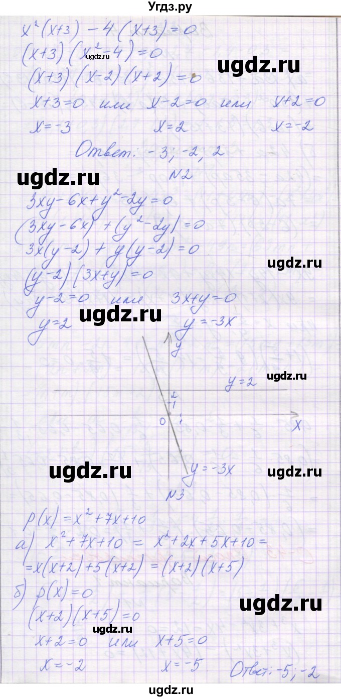 ГДЗ (Решебник) по алгебре 7 класс (самостоятельные работы ) Александрова Л.А. / С-42. вариант-№ / 1(продолжение 2)