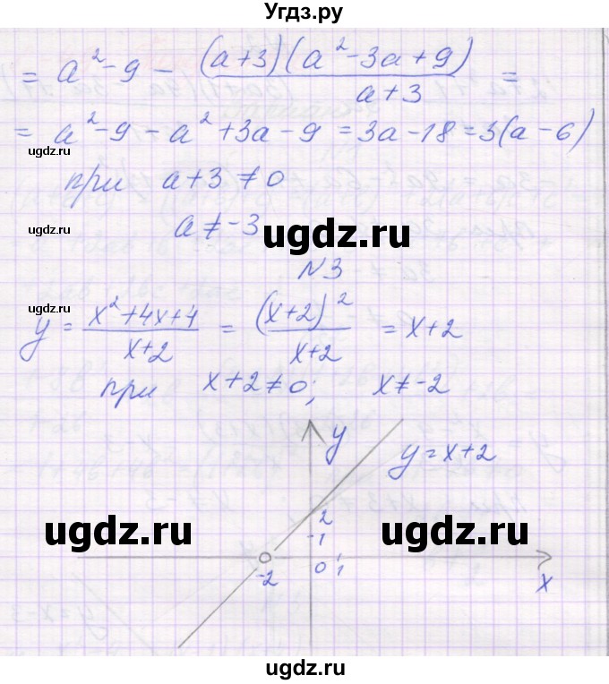 ГДЗ (Решебник) по алгебре 7 класс (самостоятельные работы ) Александрова Л.А. / С-49. вариант-№ / 3(продолжение 2)