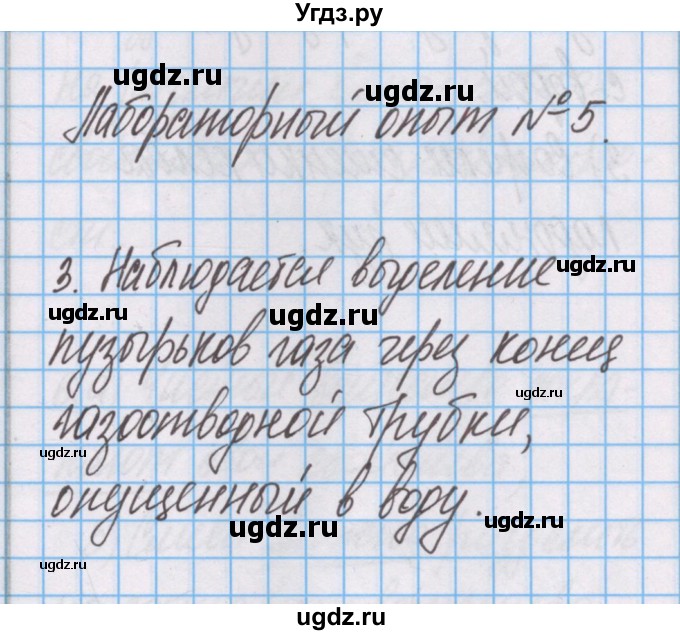 ГДЗ (Решебник) по химии 7 класс (тетрадь для лабораторных опытов и практических работ) Габриелян О.С. / лабораторный опыт / 5