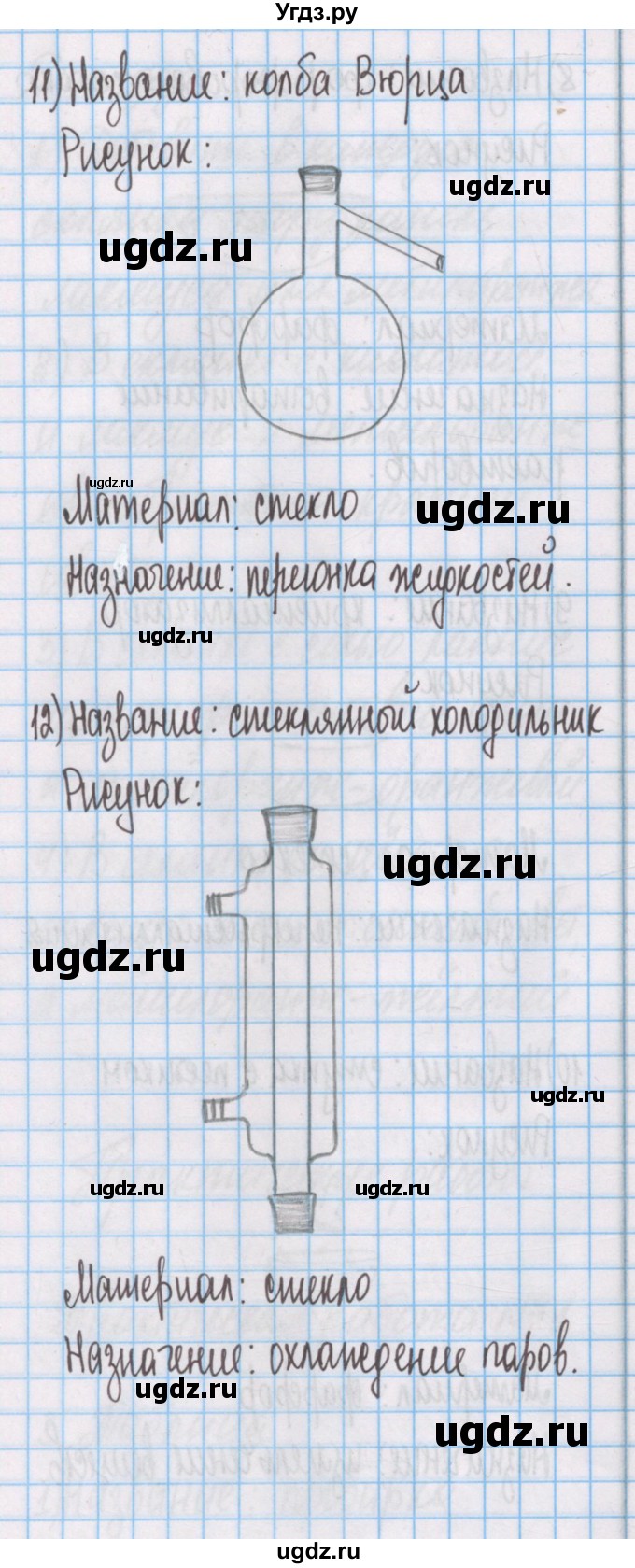 ГДЗ (Решебник) по химии 7 класс (тетрадь для лабораторных опытов и практических работ) Габриелян О.С. / практическая работа / 1(продолжение 5)