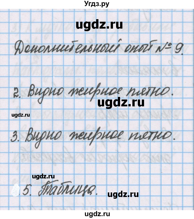 ГДЗ (Решебник) по химии 7 класс (тетрадь для лабораторных опытов и практических работ) Габриелян О.С. / дополнительный опыт / 9