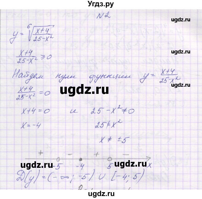 ГДЗ (Решебник) по алгебре 11 класс (самостоятельные работы ) Александрова Л.А. / С-2. вариант номер / 3(продолжение 2)