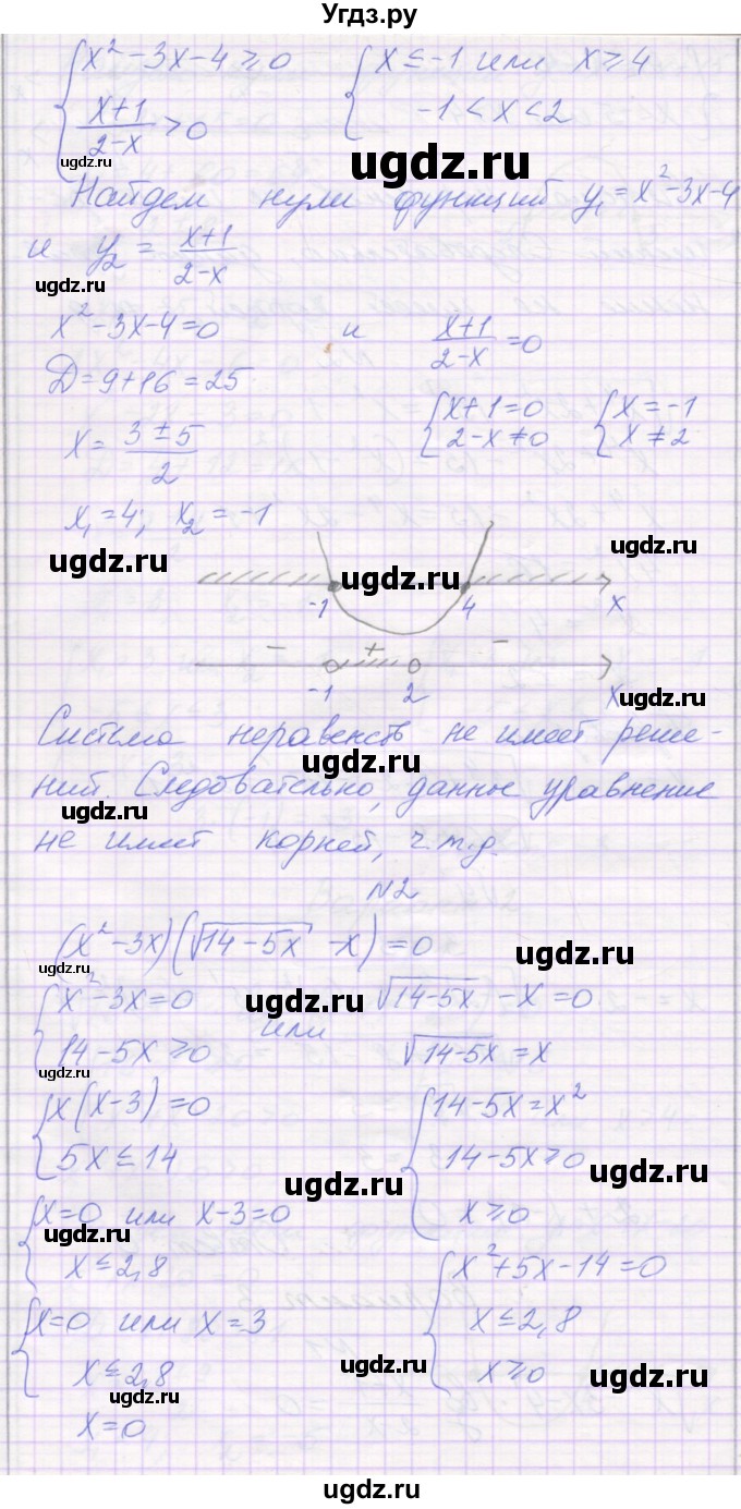 ГДЗ (Решебник) по алгебре 11 класс (самостоятельные работы ) Александрова Л.А. / С-34. вариант номер / 3(продолжение 2)