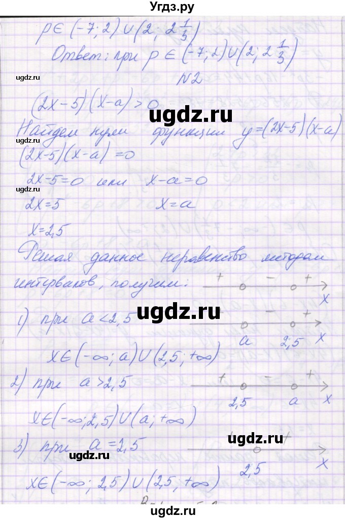 ГДЗ (Решебник) по алгебре 11 класс (самостоятельные работы ) Александрова Л.А. / С-40. вариант номер / 1(продолжение 2)