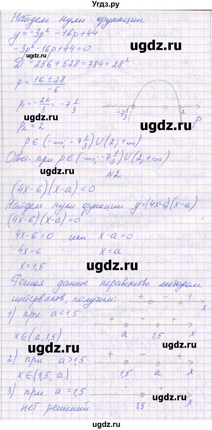 ГДЗ (Решебник) по алгебре 11 класс (самостоятельные работы ) Александрова Л.А. / С-40. вариант номер / 2(продолжение 2)