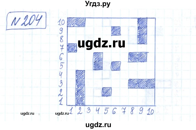 ГДЗ (Решебник) по математике 6 класс (рабочая тетрадь) Муравин Г.К. / упражнение номер / 204