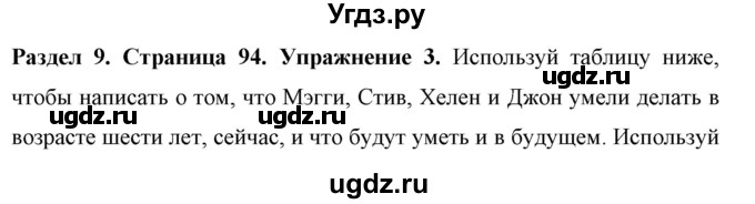 ГДЗ (Решебник) по английскому языку 7 класс (рабочая тетрадь) Юхнель Н.В. / часть 2. страница номер / 94