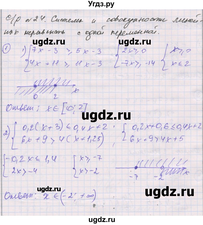 ГДЗ (Решебник) по алгебре 8 класс (самостоятельные и контрольные работы ) Мерзляк А.Г. / самостоятельные работы / вариант 4 / 24