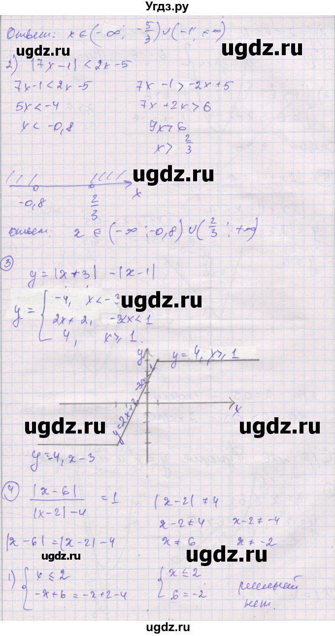 ГДЗ (Решебник) по алгебре 8 класс (самостоятельные и контрольные работы ) Мерзляк А.Г. / самостоятельные работы / вариант 4 / 25(продолжение 2)