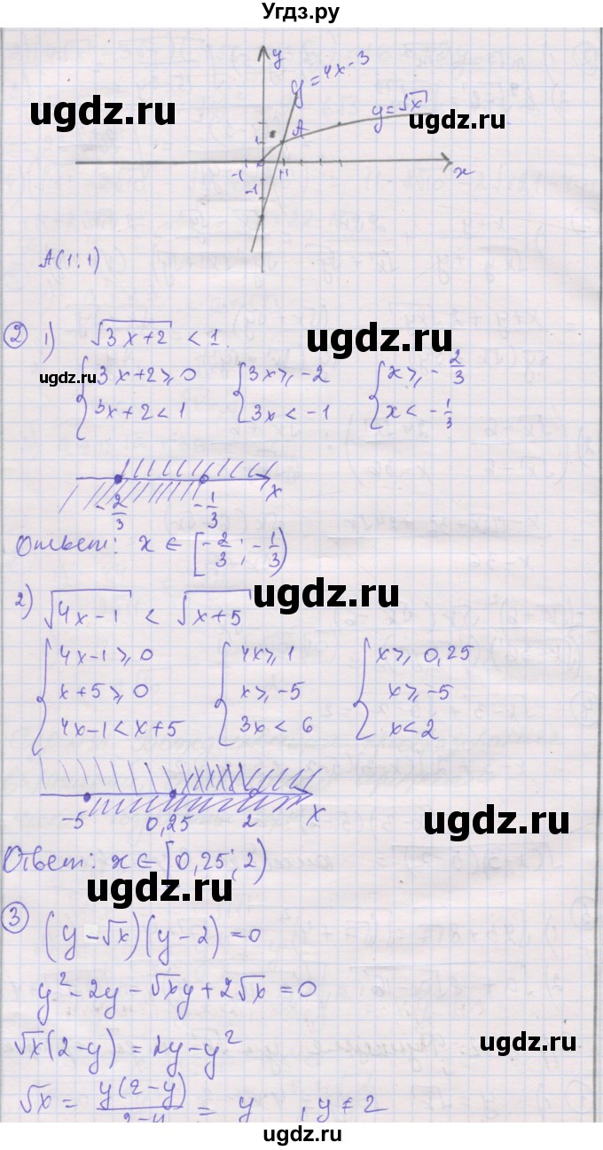 ГДЗ (Решебник) по алгебре 8 класс (самостоятельные и контрольные работы ) Мерзляк А.Г. / самостоятельные работы / вариант 4 / 32(продолжение 2)