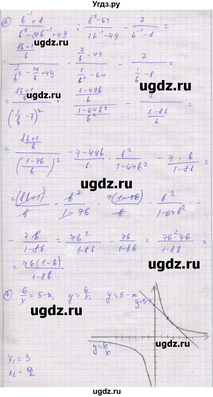 ГДЗ (Решебник) по алгебре 8 класс (самостоятельные и контрольные работы ) Мерзляк А.Г. / контрольные работы / вариант 2 / 4(продолжение 3)