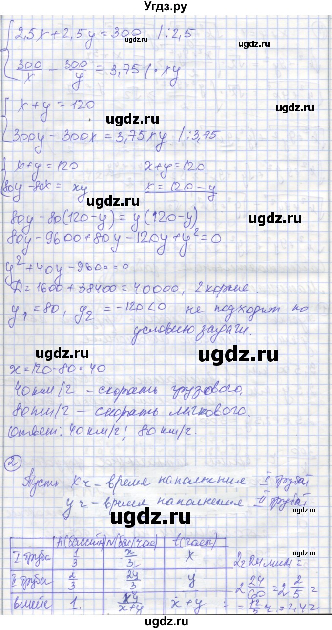 ГДЗ (Решебник) по алгебре 9 класс (самостоятельные и контрольные работы ) Мерзляк А.Г. / самостоятельные работы / вариант 1 / 19(продолжение 2)
