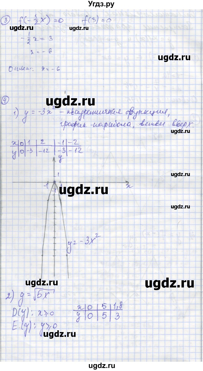 ГДЗ (Решебник) по алгебре 9 класс (самостоятельные и контрольные работы ) Мерзляк А.Г. / самостоятельные работы / вариант 1 / 4(продолжение 2)