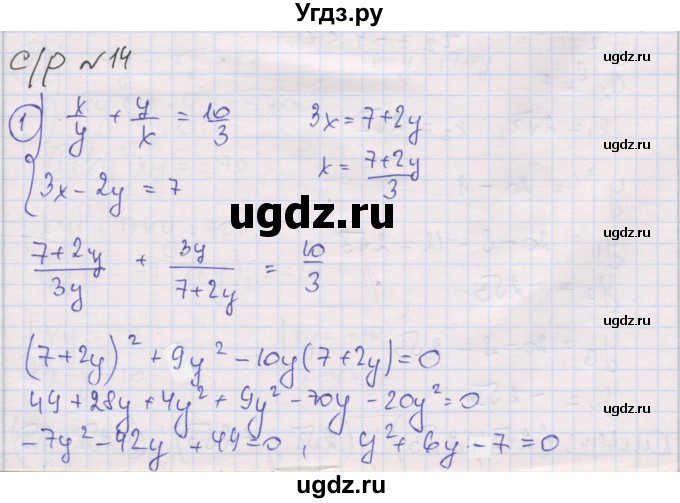 ГДЗ (Решебник) по алгебре 9 класс (самостоятельные и контрольные работы ) Мерзляк А.Г. / самостоятельные работы / вариант 4 / 14