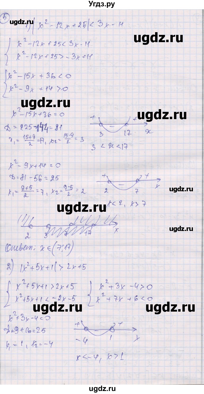 ГДЗ (Решебник) по алгебре 9 класс (самостоятельные и контрольные работы ) Мерзляк А.Г. / контрольные работы / вариант 2 / 2(продолжение 4)