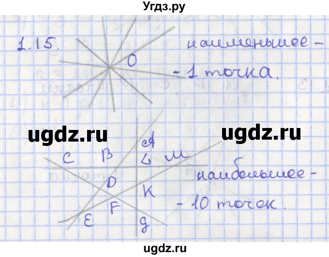 ГДЗ (Решебник) по геометрии 7 класс Мерзляк А.Г. / параграф 1 / 1.15