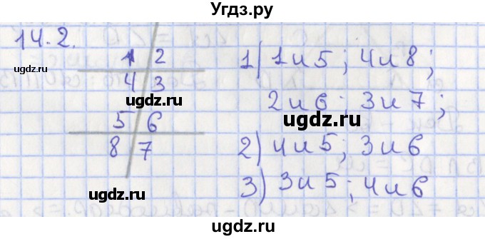 ГДЗ (Решебник) по геометрии 7 класс Мерзляк А.Г. / параграф 14 / 14.2
