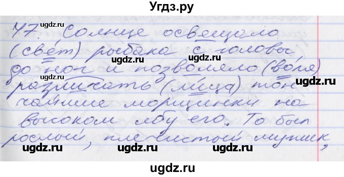 ГДЗ (Решебник к учебнику 2016) по русскому языку 10 класс Гусарова И.В. / упражнение / 47