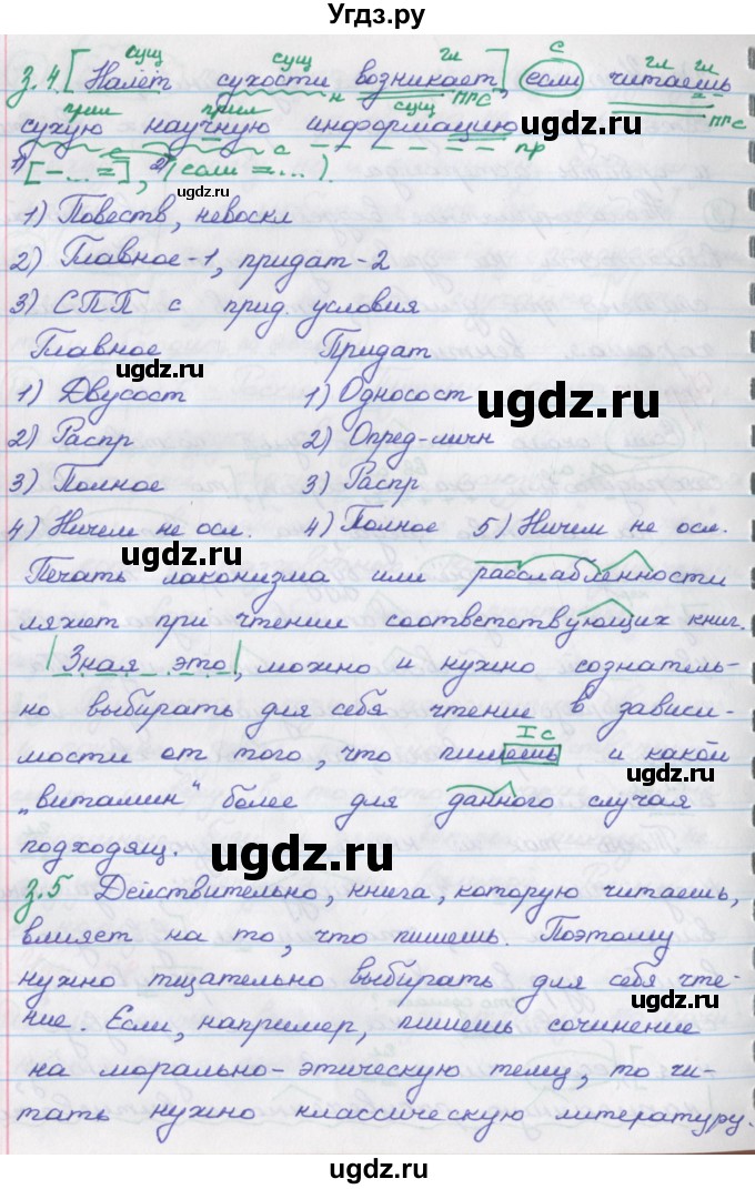 ГДЗ (Решебник) по русскому языку 9 класс (рабочая тетрадь) Литвинова М.М. / упражнение номер / 119(продолжение 2)