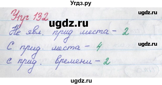 ГДЗ (Решебник) по русскому языку 9 класс (рабочая тетрадь) Литвинова М.М. / упражнение номер / 132