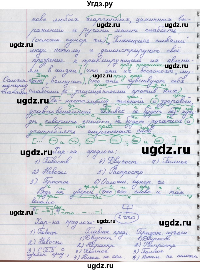 ГДЗ (Решебник) по русскому языку 9 класс (рабочая тетрадь) Литвинова М.М. / упражнение номер / 70(продолжение 5)