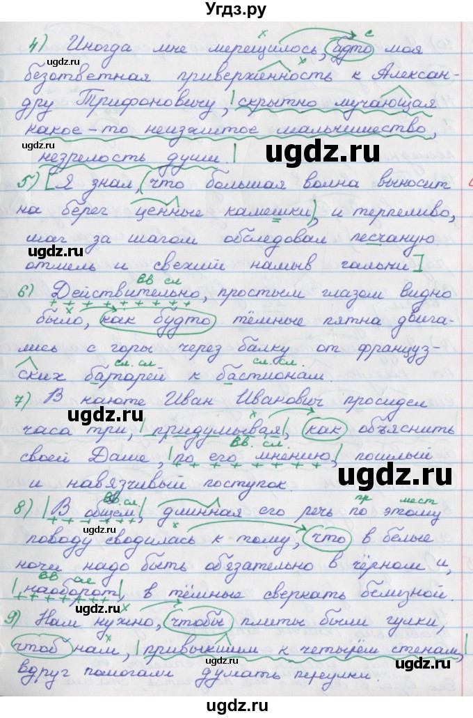 ГДЗ (Решебник) по русскому языку 9 класс (рабочая тетрадь) Литвинова М.М. / упражнение номер / 84(продолжение 2)