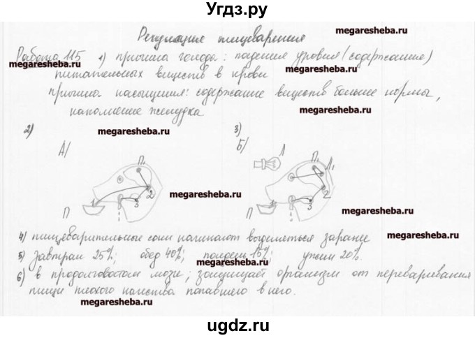 ГДЗ (Решебник к тетради 2016) по биологии 8 класс (рабочая тетрадь) Маш Р.Д. / часть 1 (страница) / 72(продолжение 3)