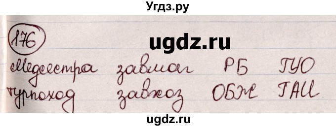 ГДЗ (Решебник к учебнику 2020) по русскому языку 6 класс Л. А. Мурина / упражнение / 176