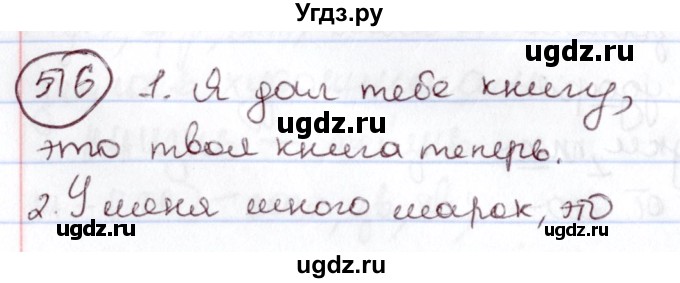 ГДЗ (Решебник к учебнику 2020) по русскому языку 6 класс Л. А. Мурина / упражнение / 516