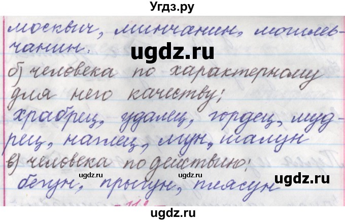 ГДЗ (Решебник №1 к учебнику 2015) по русскому языку 6 класс Л. А. Мурина / упражнение / 111(продолжение 2)