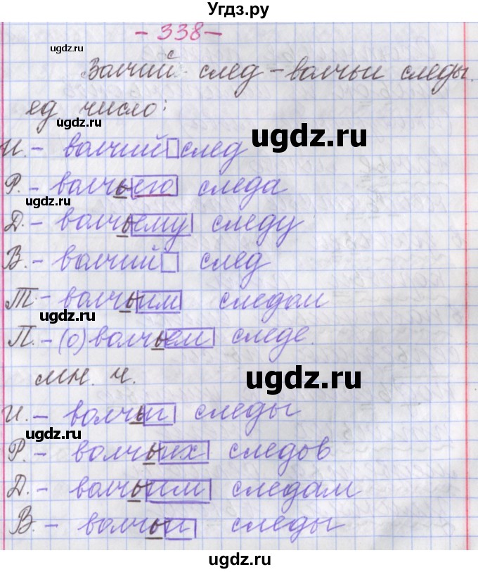 ГДЗ (Решебник №1 к учебнику 2015) по русскому языку 6 класс Л. А. Мурина / упражнение / 338