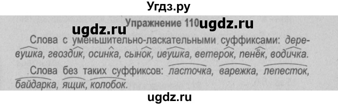 ГДЗ (Решебник №2 к учебнику 2015) по русскому языку 6 класс Л. A. Мурина / упражнение / 110