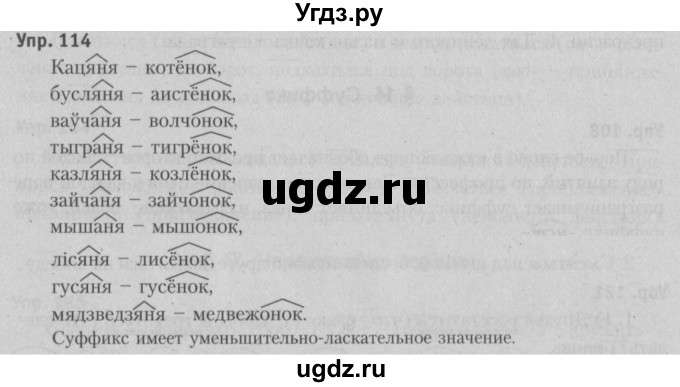 ГДЗ (Решебник №3 к учебнику 2015) по русскому языку 6 класс Л. А. Мурина / упражнение / 114