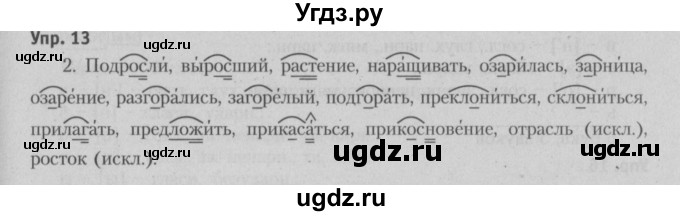 ГДЗ (Решебник №3 к учебнику 2015) по русскому языку 6 класс Л. А. Мурина / упражнение / 13