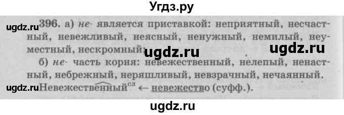 ГДЗ (Решебник №4 к учебнику 2015) по русскому языку 6 класс Л. A. Мурина / упражнение / 396